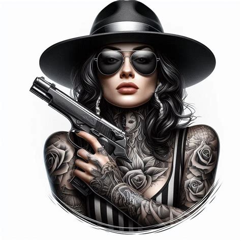 realistic female gangster tattoo ideas pack gangster tattoos