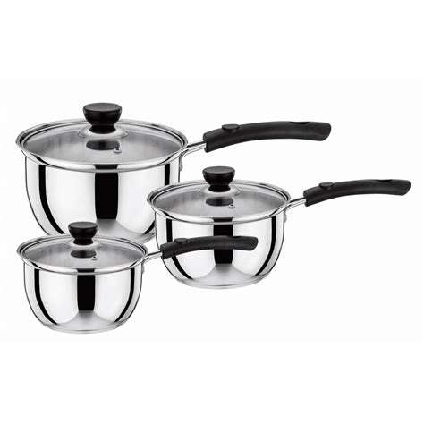 Lot De Casseroles En Inox Haute Qualit Avec Couvercles En Verre