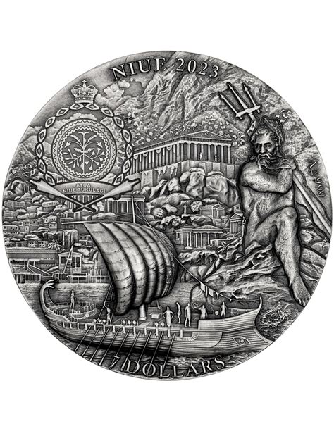 CIRCE ISLAND Odyssey 3 Oz Srebrna Moneta 7 Niue 2023