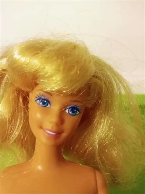 Barbie Doll Mattel Blonde Blue Eyes Legs Bend 1966 Body 1976 Head