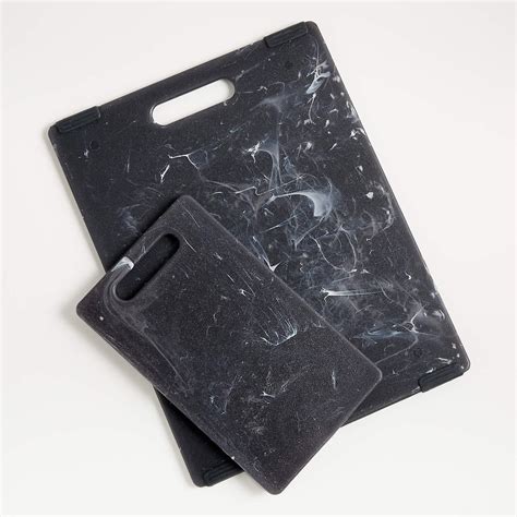 A Marble Cutting Board Crate And Barrel Jelli Reversible Black Marble Cutting Boards The Best