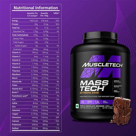 Muscletech Mass Tech Extreme 2000 Weight Gainer 12 Lbs. | Super Supplement