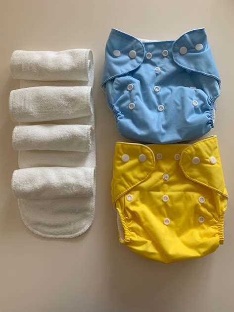 Набор многоразовых подгузников (2 подгузника + 4 вкладышей) для ...
