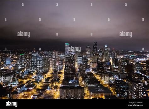 Aerial View Of Seattle Stock Photo Alamy