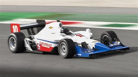 Dallara IR 03 05 IndyCar At Monza Circuit Chevrolet Flat Plane Crank