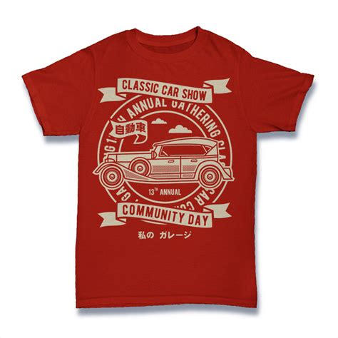 Classic Car Show T Shirt Design Tshirt Factory