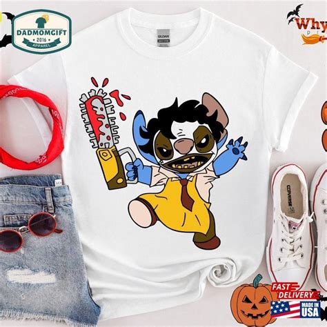 Leatherface Stitch Halloween Shirts Disney Shirt Hoodie T-Shirt ...