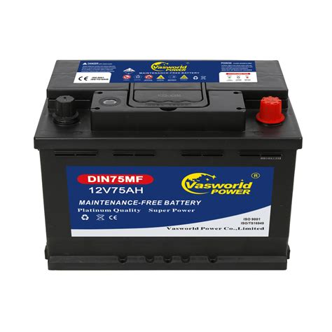 DIN75MF 12V 75AH Car Battery Vasworld Power