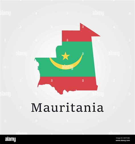 Map Of Mauritania Mauritania Map Vector Illustration Map Of