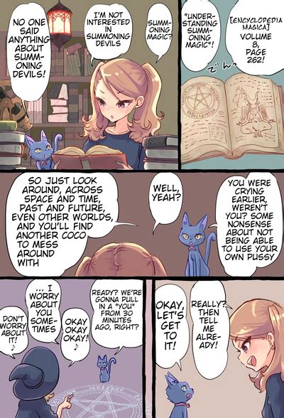 A Story About A Futanari Witch Who Summons Her Past Self With Summoning Magic And Has Sex With