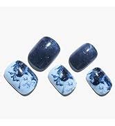 Amazon GLAMERMAID Press On Nails French Tips Nude Pink False Nails With Design 24 PCS