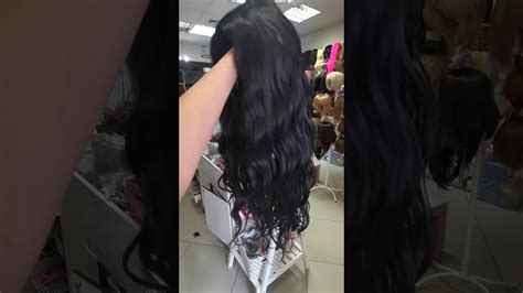 Парик из термо канекалона с эффектом мокрых волос цвет 1 черный - YouTube