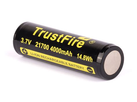 Trustfire 21700 4000mAh 3,6V - 3,7V PCB geschützter Li-Ionen-Akku ...