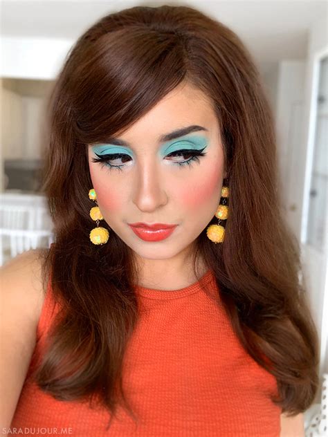 1960s Inspired Turquoise Eye Makeup • Sara du Jour