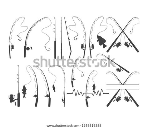 Fishing Rod Silhouette Fishing Rod Fishing Stock Vector (Royalty Free ...