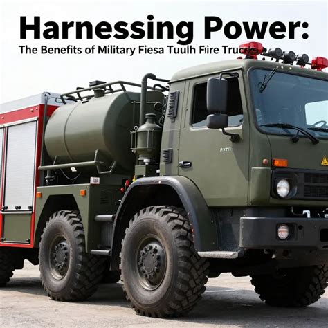 Harnessing Power The Benefits Of Military Surplus Fire Trucks In