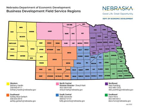 Map Of Nebraska Nebraska Film Office