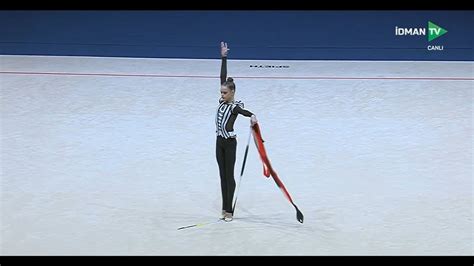 Taisiia Onofriichuk Ribbon Qual 31 850 World Cup Baku 2024 YouTube