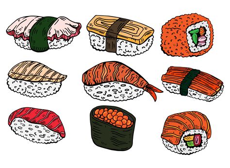 How To Draw Sushi Really Easy Drawing Tutorial 52 Off