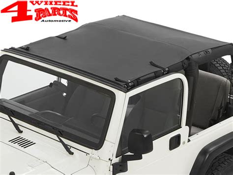 Sun Bikini Top Bestop Black Diamond Jeep Wrangler TJ Bj Wheel Parts