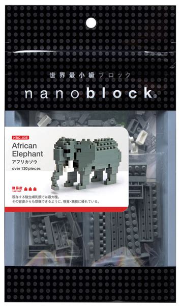 Nanoblock Мини-конструктор Африканский слон - купить с доставкой по ...