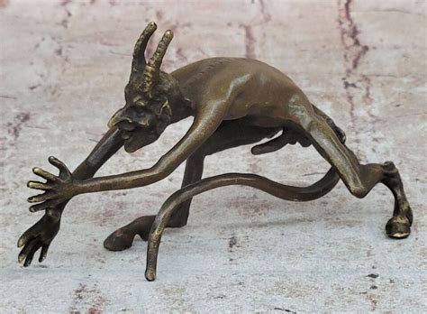 Bronze Austrian Nude Demon Satyr Devil Sculpture Vintage Figurine Mythical Art EBay