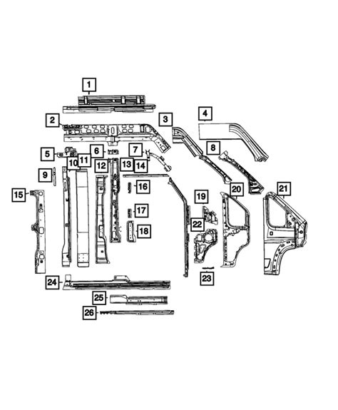 Ram Promaster Ev B Pillar Reinforcement Aa Mopar Estore