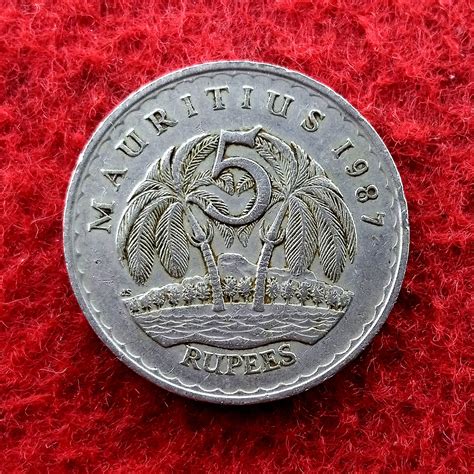 Mauritius 5 Rupees 1987 Coin BidCurios