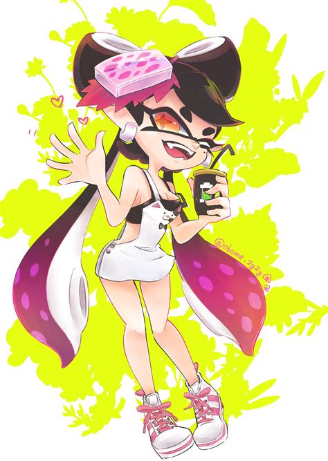 Safebooru 1girl Aori Splatoon Apron Black Bra Black Hair Bra Breasts Cleavage Cup Domino