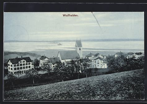 Ansichtskarte Wolfhalden Ortspartie Mit Kirche Manuskript