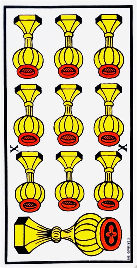 Signification Du Dix De Coupe Dans Le Tarot De Marseille