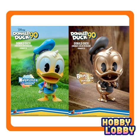 READY STOCK Hot Toys COSB1075 Donald 90th Donald Duck Cosbaby S Bronze Watercolor
