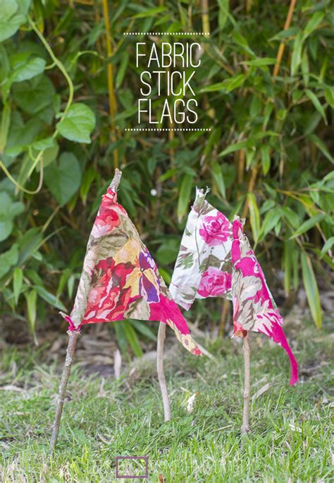 Outdoor Crafts How To Make Stick Flags