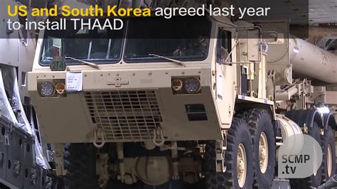 Us Deploys Thaad Missile Defense System To South Korea Youtube