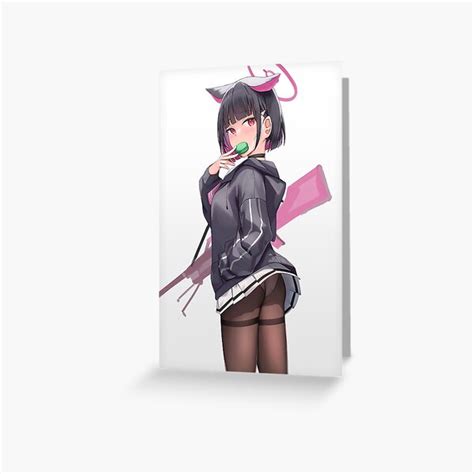 Sexy Kyouyama Kazusa Hot Ass Cute Tits Blue Archive Ba Lewd Anime Girl Greeting Card For