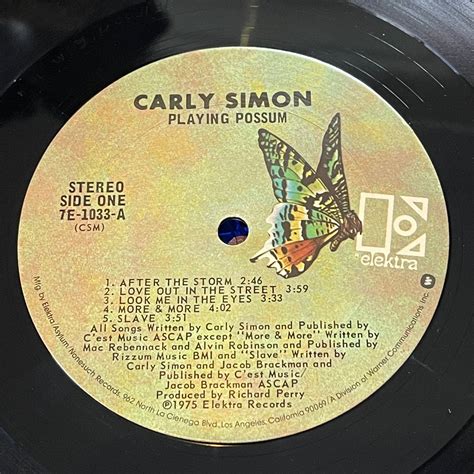 carly simon playing possum album cover 4