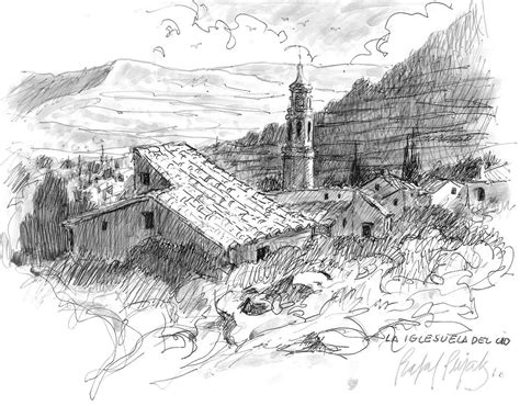 Urban Sketchers Spain El Mundo Dibujo A Dibujo La Iglesuela Del Cid