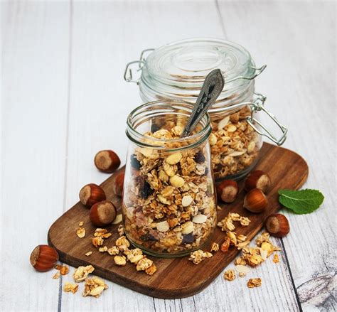 Homemade Granola In Jar Stock Photo At Vecteezy