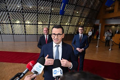 Pakt Migracyjny Morawiecki W Brukseli Podtrzymam Weto