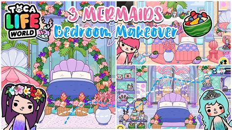 🧜‍♀️🌊3 Mermaid Bedroom Makeover With The New Romantic Beach Home