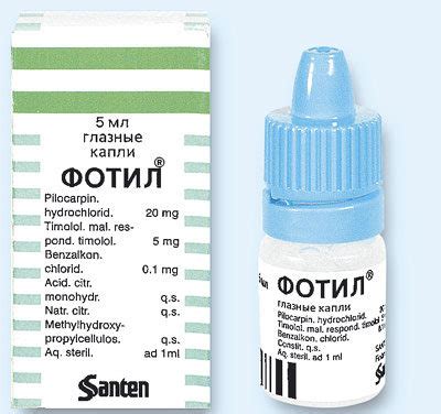 Фотил капли глазные - инструкция, цена, отзывы