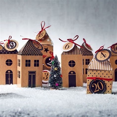 Adventskalender-Dorf: 24 Häuser zum Befüllen | Adventkalender