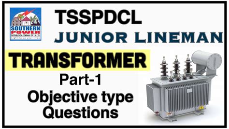 Tsspdcl Jlm Objective Questions On Transformer S Part Youtube