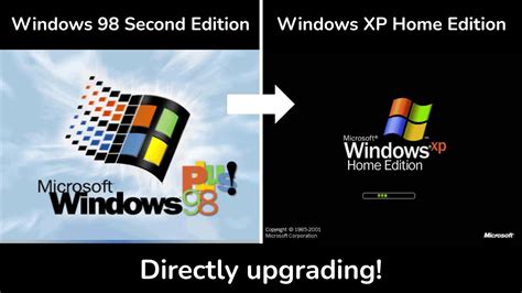 Upgrading From Windows 98 Se To Windows Xp Home Edition Youtube