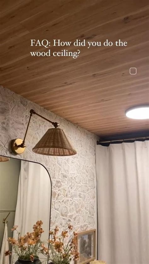 Easy DIY faux wood ceiling | Amazing bathrooms, Wood ceilings, Easy ...