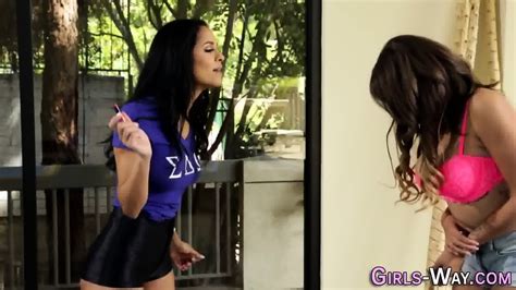 Busty Lezzie Tastes Pussy