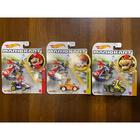 Hot Wheels Mario Kart Princess Daisy Bowser Lot Of 3 Shopee Malaysia