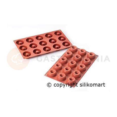 Forma Na Ciasta I Desery 15 X Donut 45 Mm SILIKOMART Mini Donuts