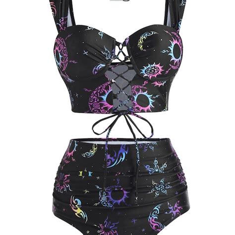 Moon And Sun Bikini Etsy