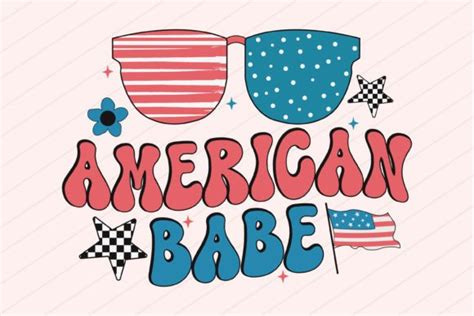 Th Of July American Babe Svg Png Usa Graphic By Svg Box Creative Fabrica